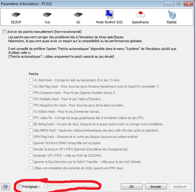 comment regler les fps sur pcsx2