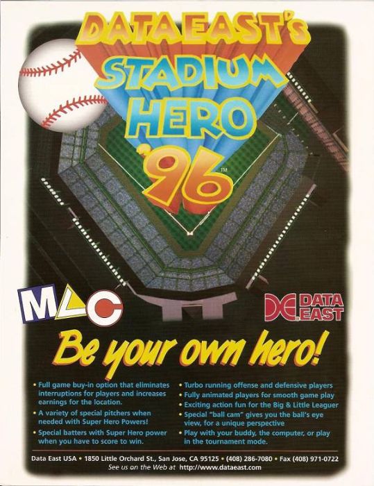 Dataeast's Stadium Hero '96