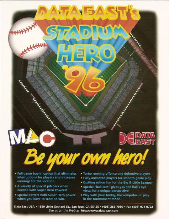 Dataeast's Stadium Hero '96 Dataeast's Stadium Hero '96