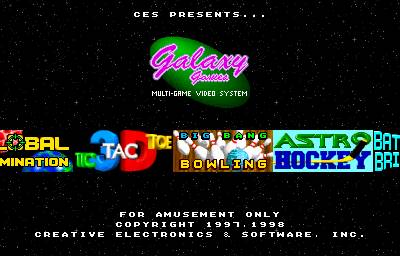 Galaxy Games - Multi-Game Video System Galaxy Games - Multi-Game Video System