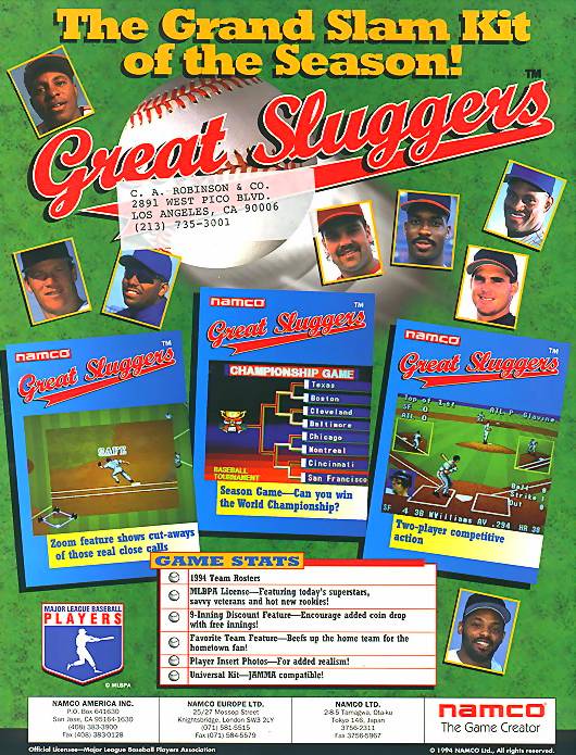 Great Sluggers - Featuring 1994 Team Rosters