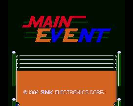Main Event Main Event