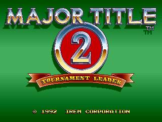Major Title 2 - Tournament Leader Major Title 2 - Tournament Leader