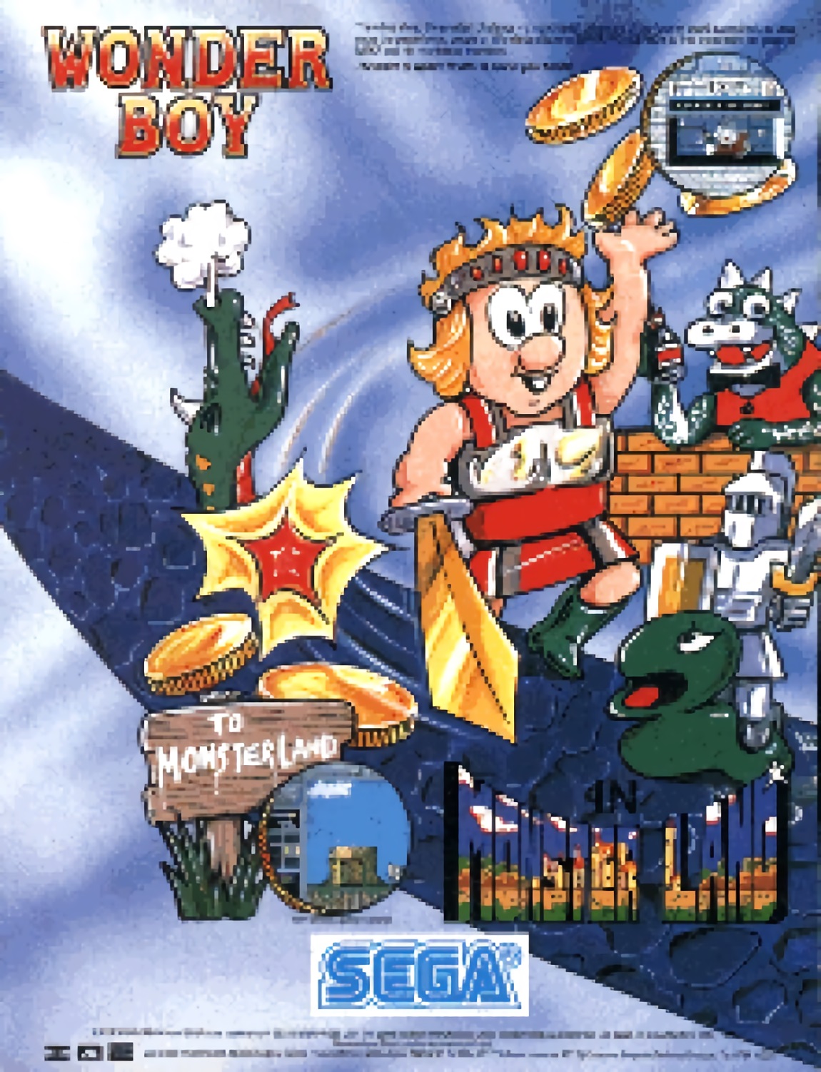Wonder Boy In Monster World Sega Genesis -  Portugal