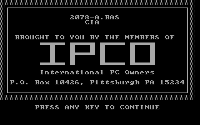 C.I.A. Adventure C.I.A. Adventure