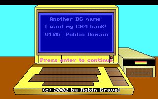 Another DG Game: I want my C64 back