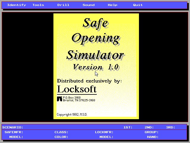 Safe Opening Simulator Safe Opening Simulator
