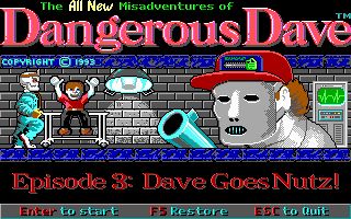 Dangerous Dave in: Dave Goes Nutz Dangerous Dave in: Dave Goes Nutz