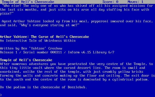 Arthur Yahtzee: The Curse of Hell's Cheesecake Arthur Yahtzee: The Curse of Hell's Cheesecake