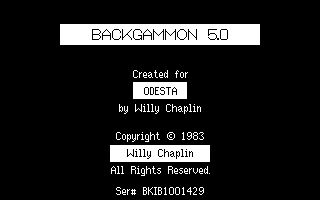 Backgammon (1983)