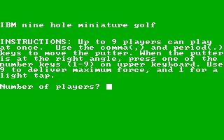 9-Hole Miniature Golf