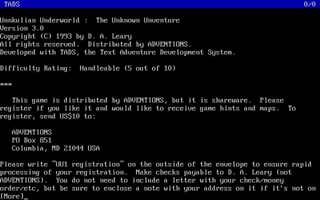 Unnkulian Underworld : The Unknown Unventure Unnkulian Underworld : The Unknown Unventure