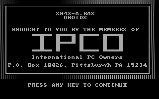Droids Droids