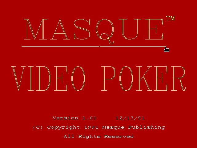 Masque Video Poker Masque Video Poker