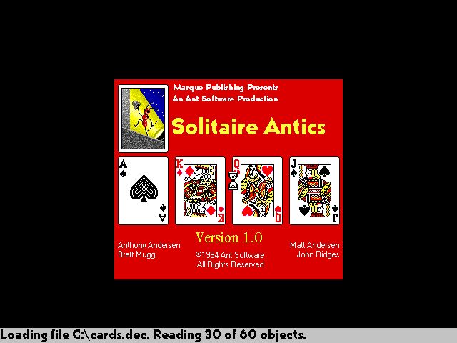 Masque Solitaire Antics Masque Solitaire Antics