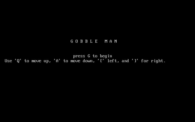 Gobble Man (1982)