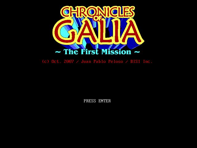 Chronicles of Galia: The First Mission
