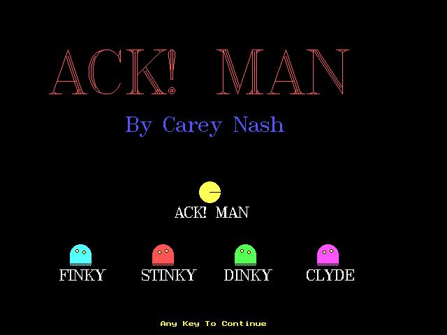 ACK! Man ACK! Man