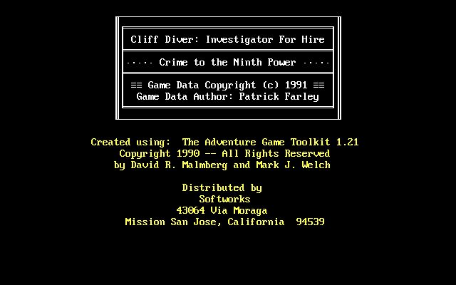 Cliff Diver: Investigator For Hire Cliff Diver: Investigator For Hire