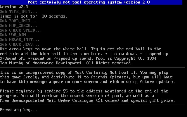 Most Certainly Not Pool II Most Certainly Not Pool II