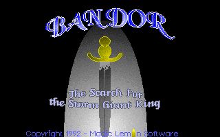Bandor: The Search for the Storm Giant King Bandor: The Search for the Storm Giant King