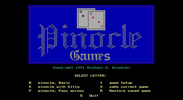 Pinocle Games
