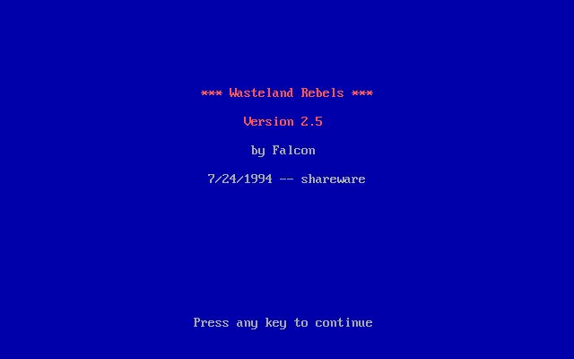 Wasteland Rebels Wasteland Rebels
