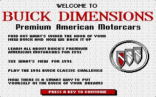 Buick Dimensions (1990) Buick Dimensions (1990)