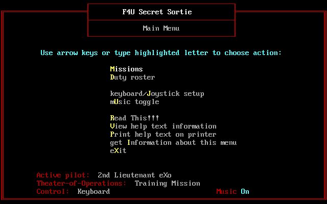 F4U Secret Sortie