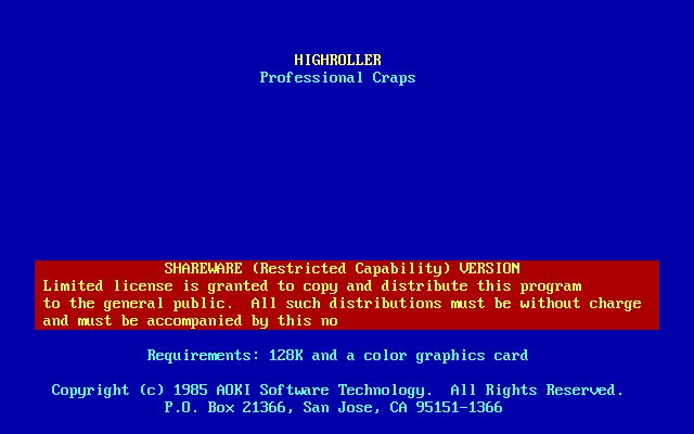 Highroller (1985) Highroller (1985)