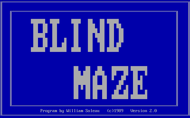 Blind Maze Blind Maze