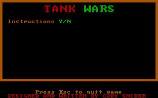 Tank Wars (1986) Tank Wars (1986)