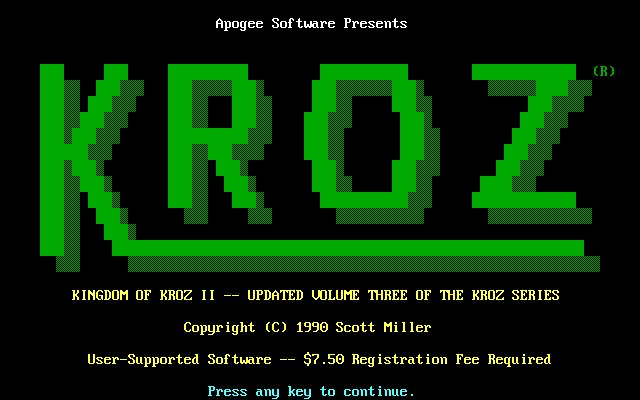Kingdom of Kroz II Kingdom of Kroz II
