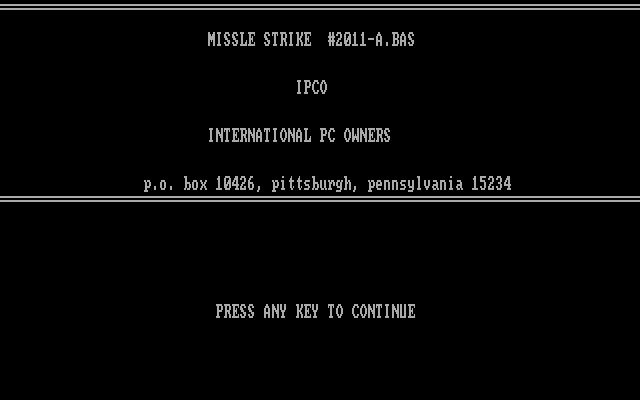 Missle Strike Missle Strike