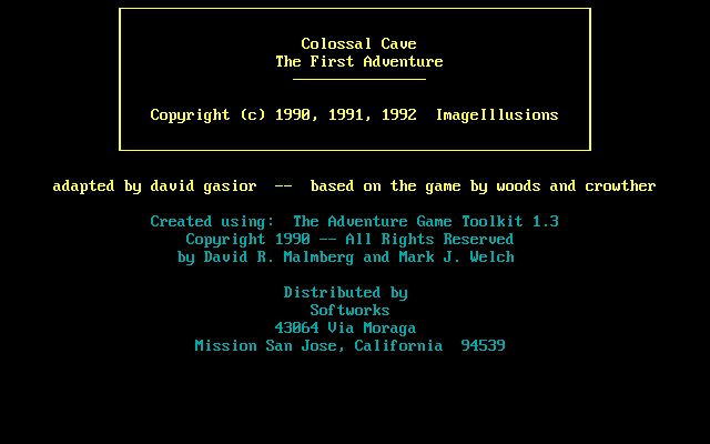 Colossal Cave: The First Adventure Colossal Cave: The First Adventure