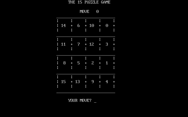 Fifteen Puzzle Fifteen Puzzle