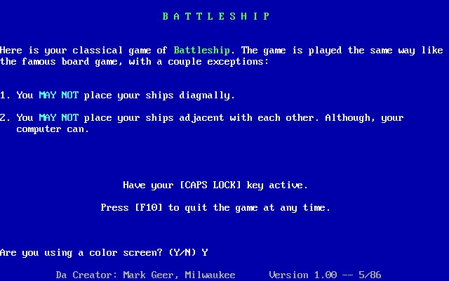 Battleship (1986)