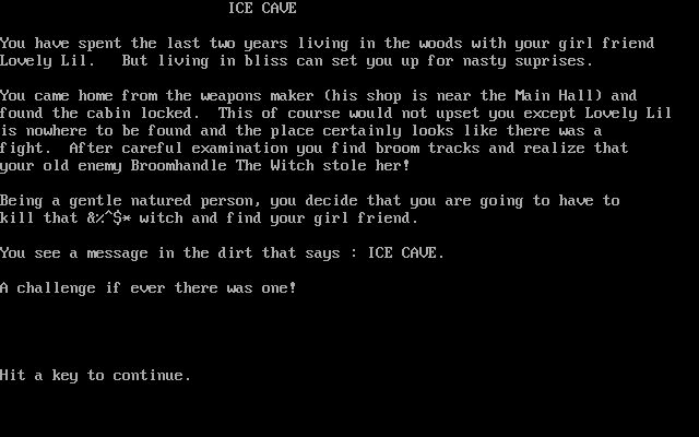Eamon Adventure Disk 2: The Ice Cave Eamon Adventure Disk 2: The Ice Cave