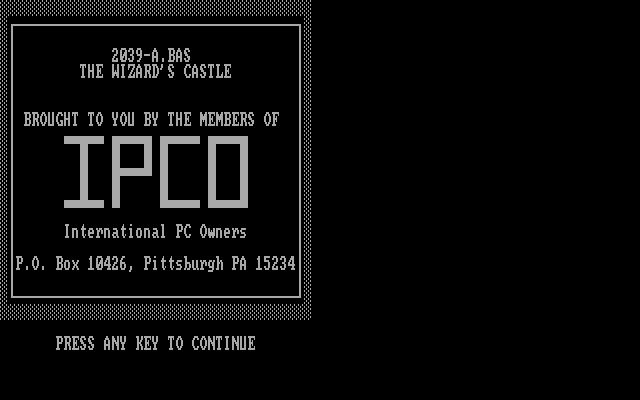 The Wizard's Castle (1981) The Wizard's Castle (1981)