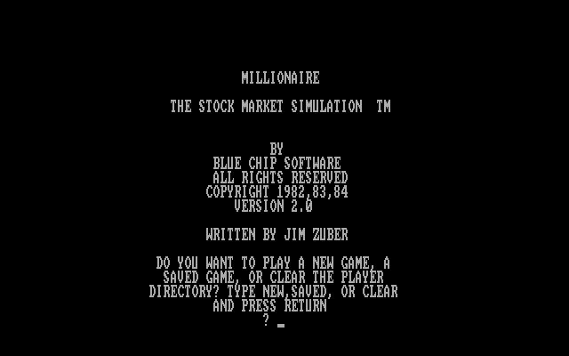 Millionaire: The Stock Market Simulation Millionaire: The Stock Market Simulation