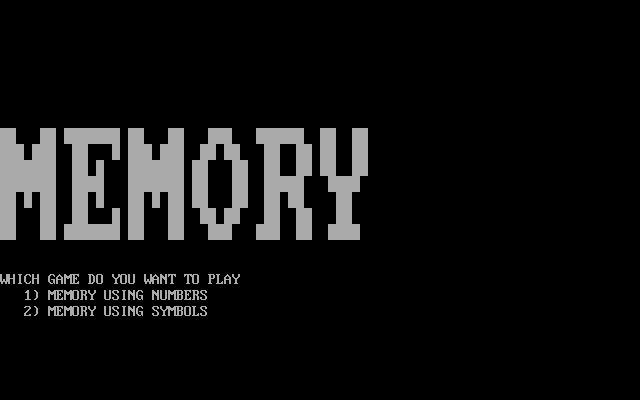 Memory Memory
