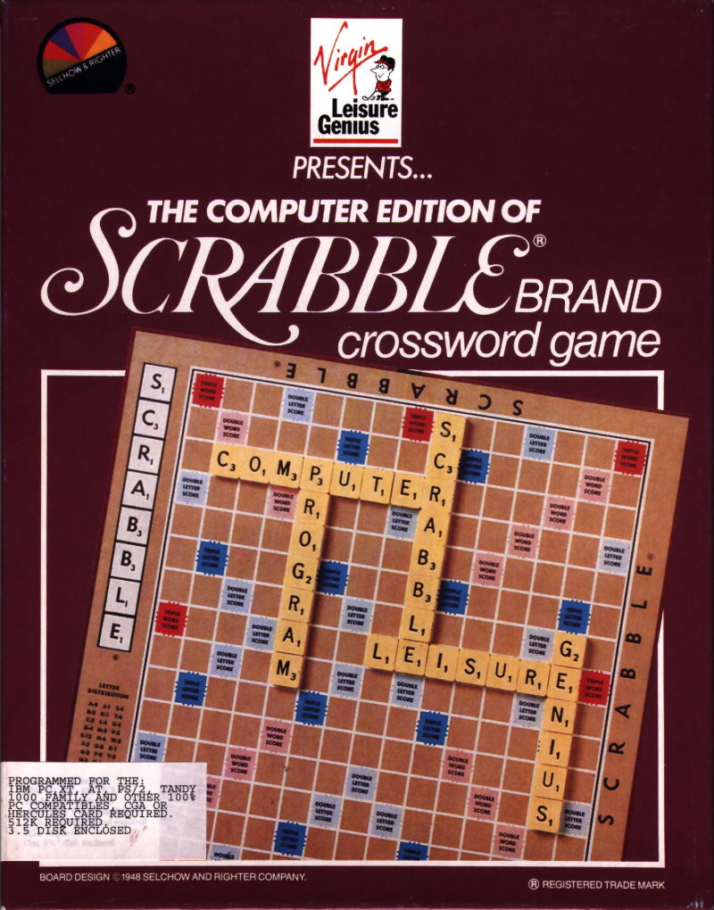 The Computer Edition of Scrabble Brand Crossword Game The Computer Edition of Scrabble Brand Crossword Game