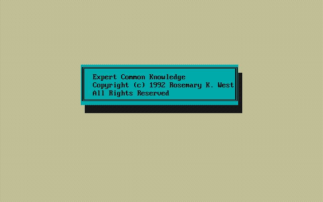 Expert Common Knowledge Expert Common Knowledge