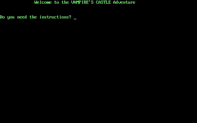 Vampire's Castle Adventure