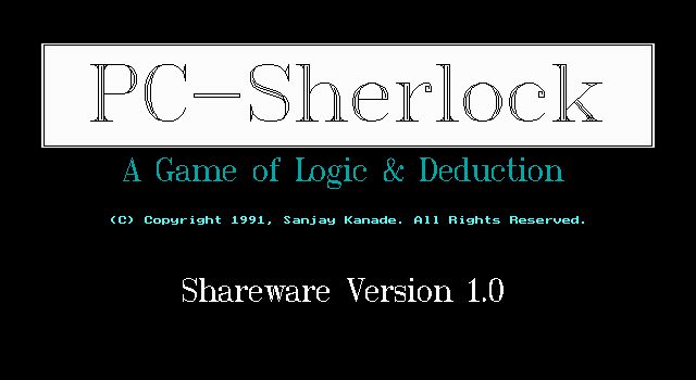 PC-Sherlock: A Game of Logic & Deduction
