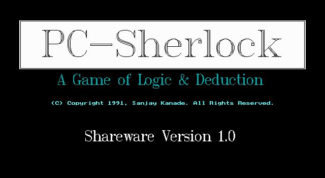 PC-Sherlock: A Game of Logic & Deduction PC-Sherlock: A Game of Logic & Deduction