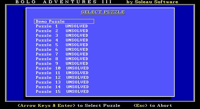Bolo Adventures III Bolo Adventures III