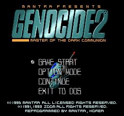 Genocide 2: Master of the Dark Communion Genocide 2: Master of the Dark Communion