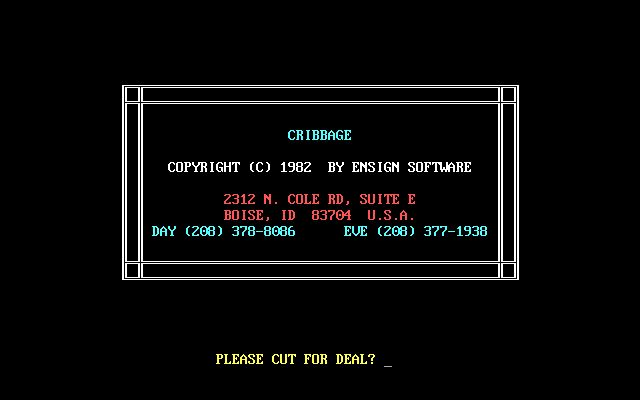 Cribbage (1982) Cribbage (1982)