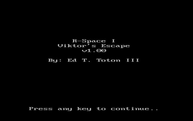 R-Space I: Viktor's Escape
